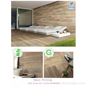 High quality Wooden Look Porcelain Tile, Tile That Looks Like Wood Flooring,Herringbone Dark Oak Wood Effect Tiles
